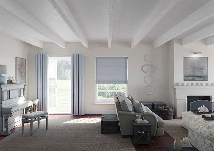 Carina, Cadet Blue - Twist&Fit Roman Blind - Image 9